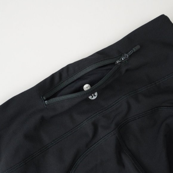Lululemon Mesh Panel Cropped Capri 29" Leggings Black Womens Size 2 P30416 - Picture 9 of 12